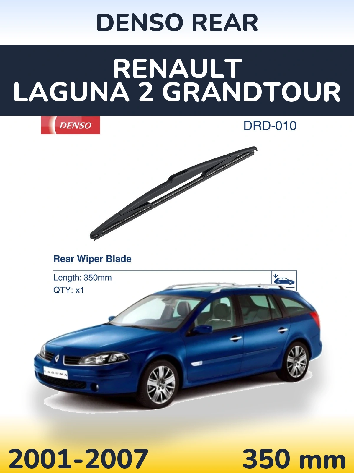 Tylna wycieraczka Denso Rear 350 mm do Renault Laguna 2 Grandtour 2001-2007