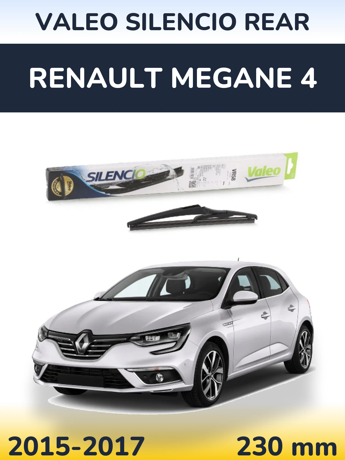 Tylna wycieraczka Valeo Silencio Rear 240 mm do Renault Megane 4 2015-2017
