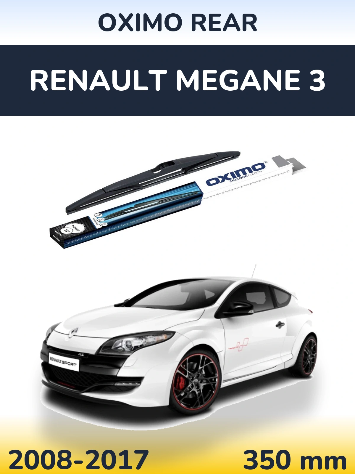 Задний дворник Oximo Rear 350 мм для Renault Megane 3 2008-2017