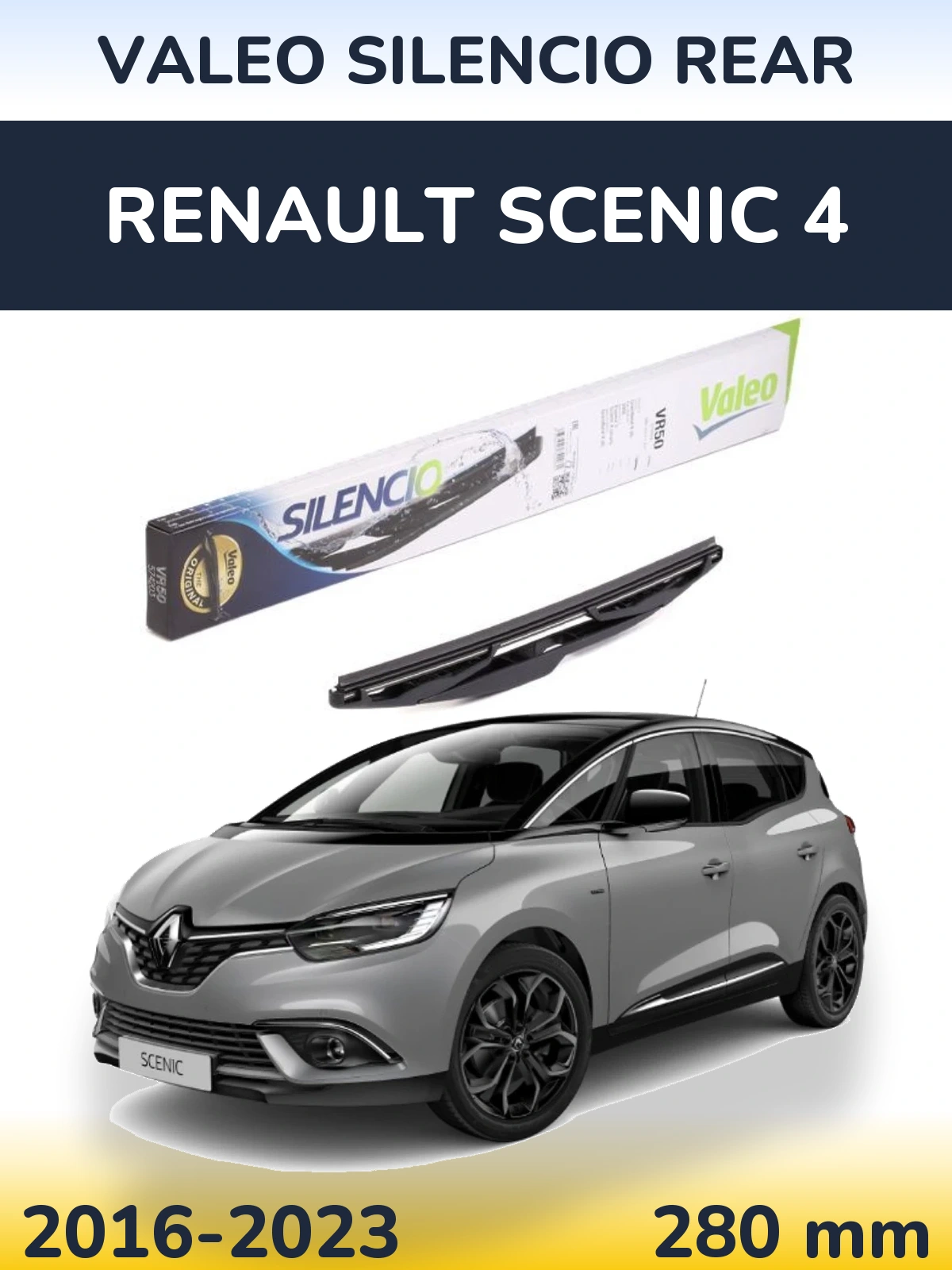Tylna wycieraczka Valeo Silencio Rear 280 mm do Renault Scenic 4 2016-2023