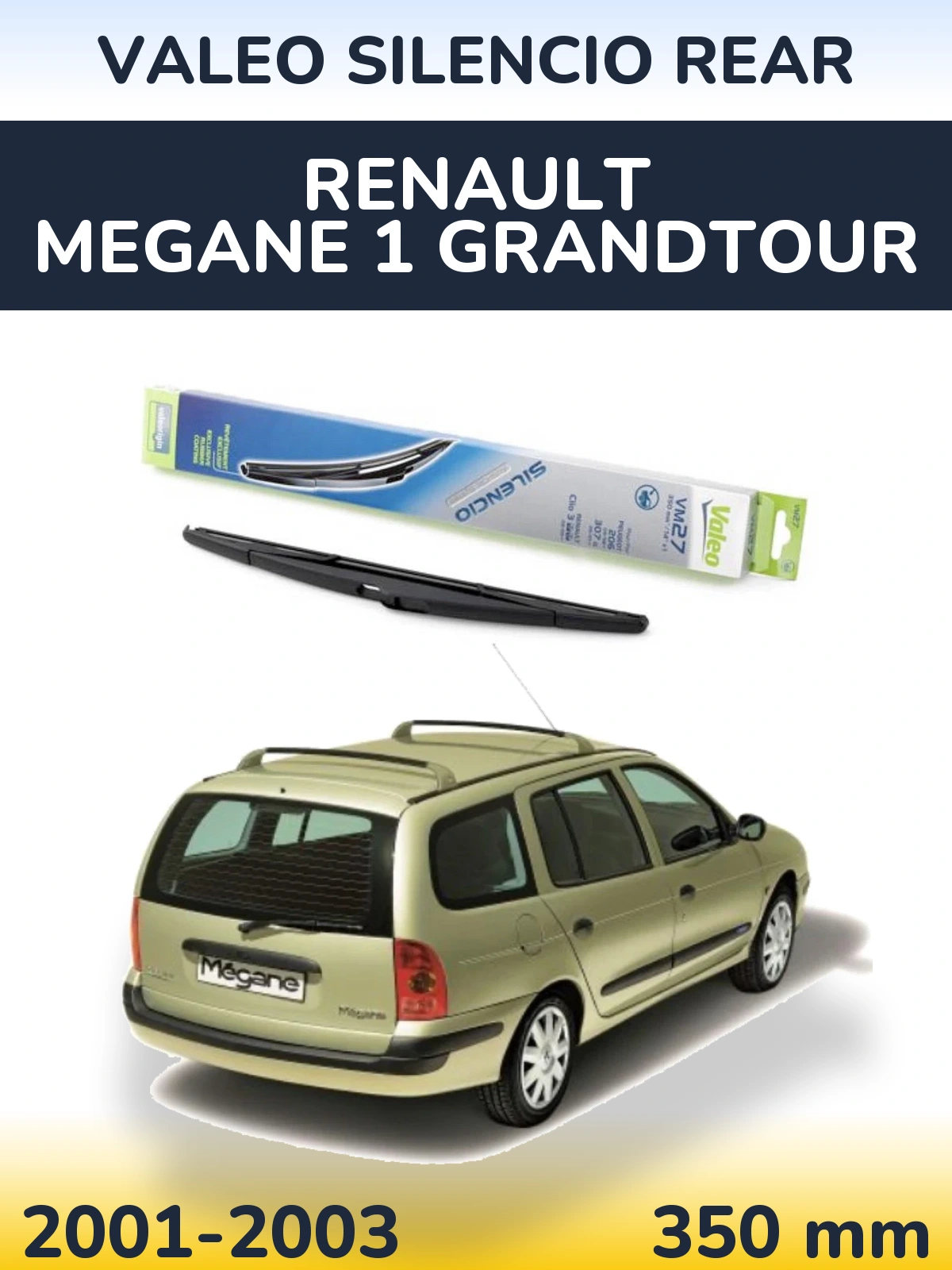 Задний дворник Valeo Silencio Rear 350 мм для Renault Megane 1 Grandtour 2001-2003
