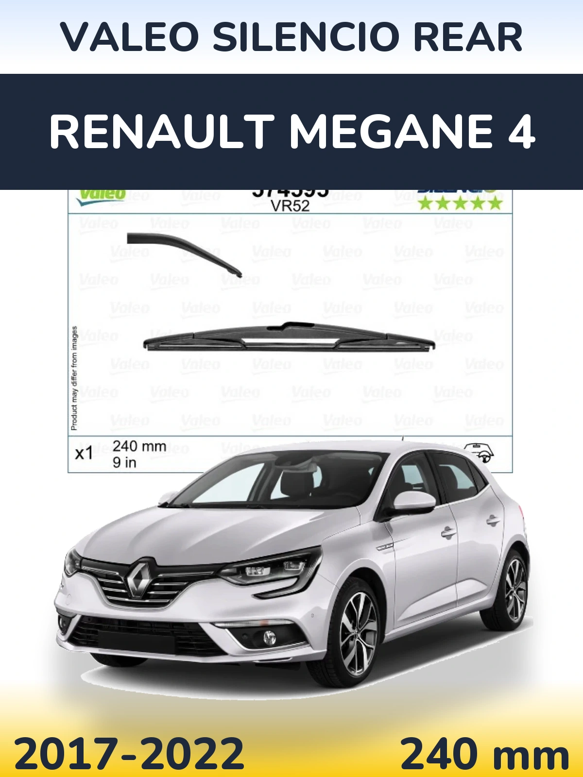 Tylna wycieraczka Valeo Silencio Rear 240 mm do Renault Megane 4 2017-2022