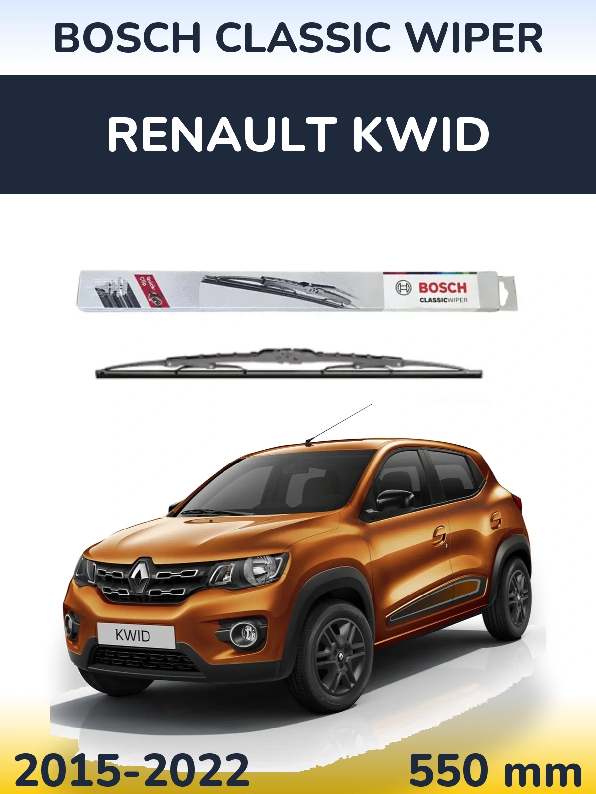 Przednia wycieraczka BOSCH Classic Wiper 550 mm do Renault Kwid 2015-2022