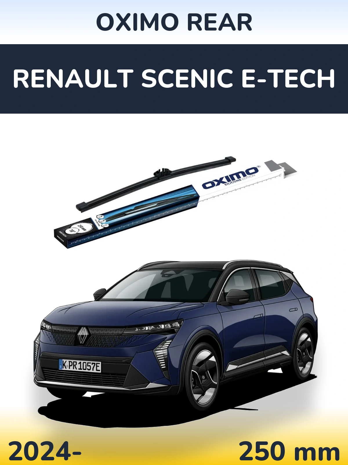Tylna wycieraczka Oximo Rear 250 mm do Renault Scenic E-Tech 2024-2026