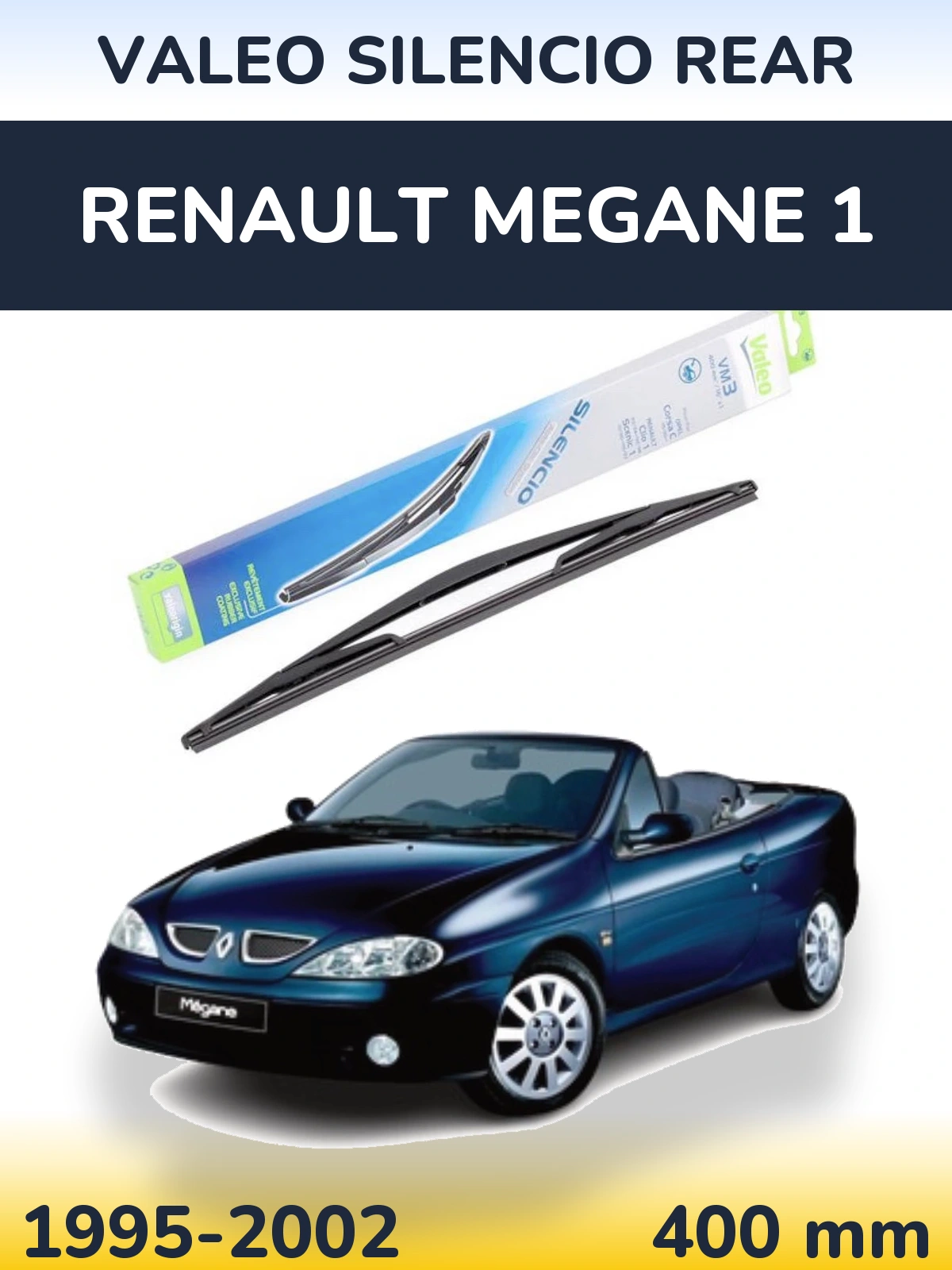 Задня щітка Valeo Silencio Rear 400 мм для Renault Megane 1 1995-2002