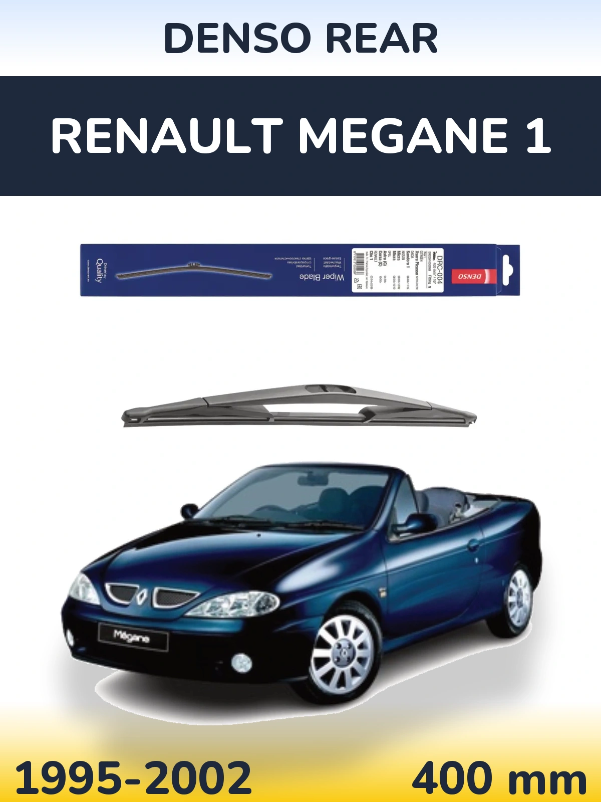 Задня щітка Denso Rear 400 мм для Renault Megane 1 1995-2002