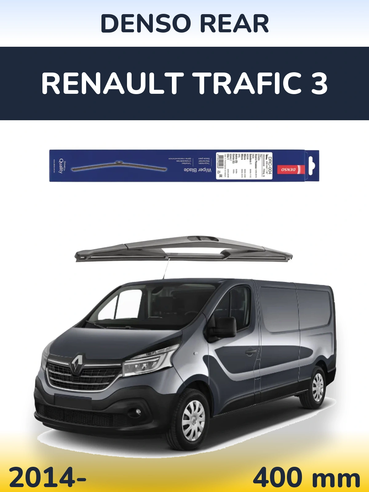 Задний дворник Denso Rear 400 мм для Renault Trafic 3 2014-2026