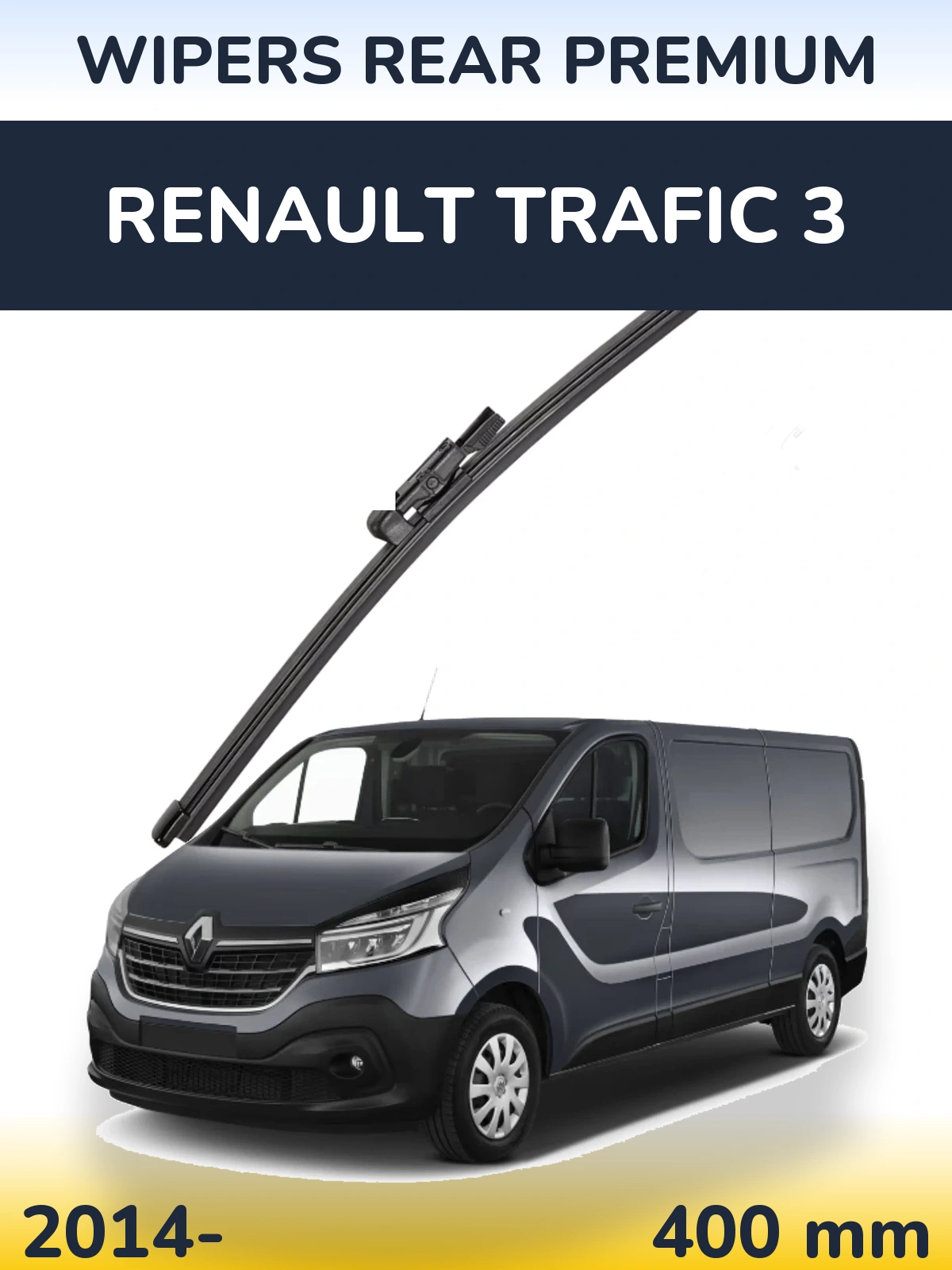 Задний дворник WIPERS REAR PREMIUM 400 мм для Renault Trafic 3 2014-2026