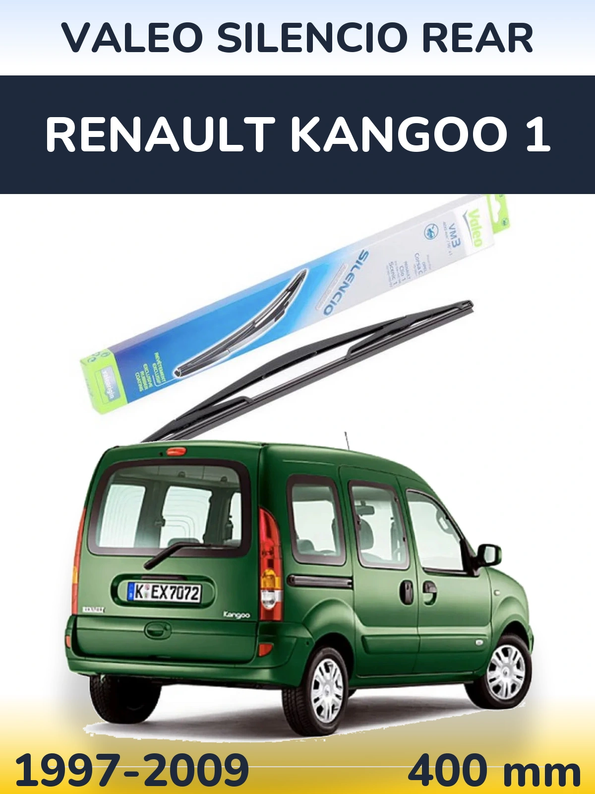 Задня щітка Valeo Silencio Rear 400 мм для Renault Kangoo 1 1997-2009