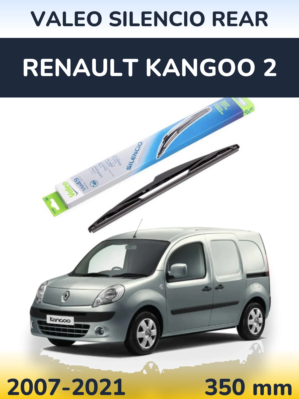 Tylna wycieraczka Valeo Silencio Rear 350 mm do Renault Kangoo 2 2007-2021