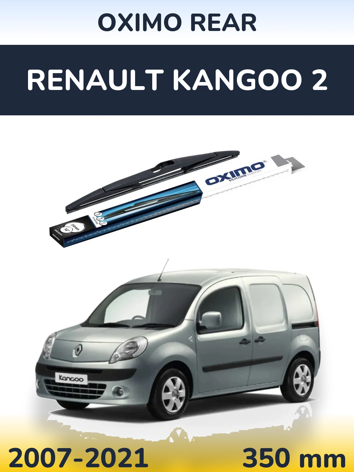 Rear wiper blade Oximo Rear 350 mm for Renault Kangoo 2 2007-2021
