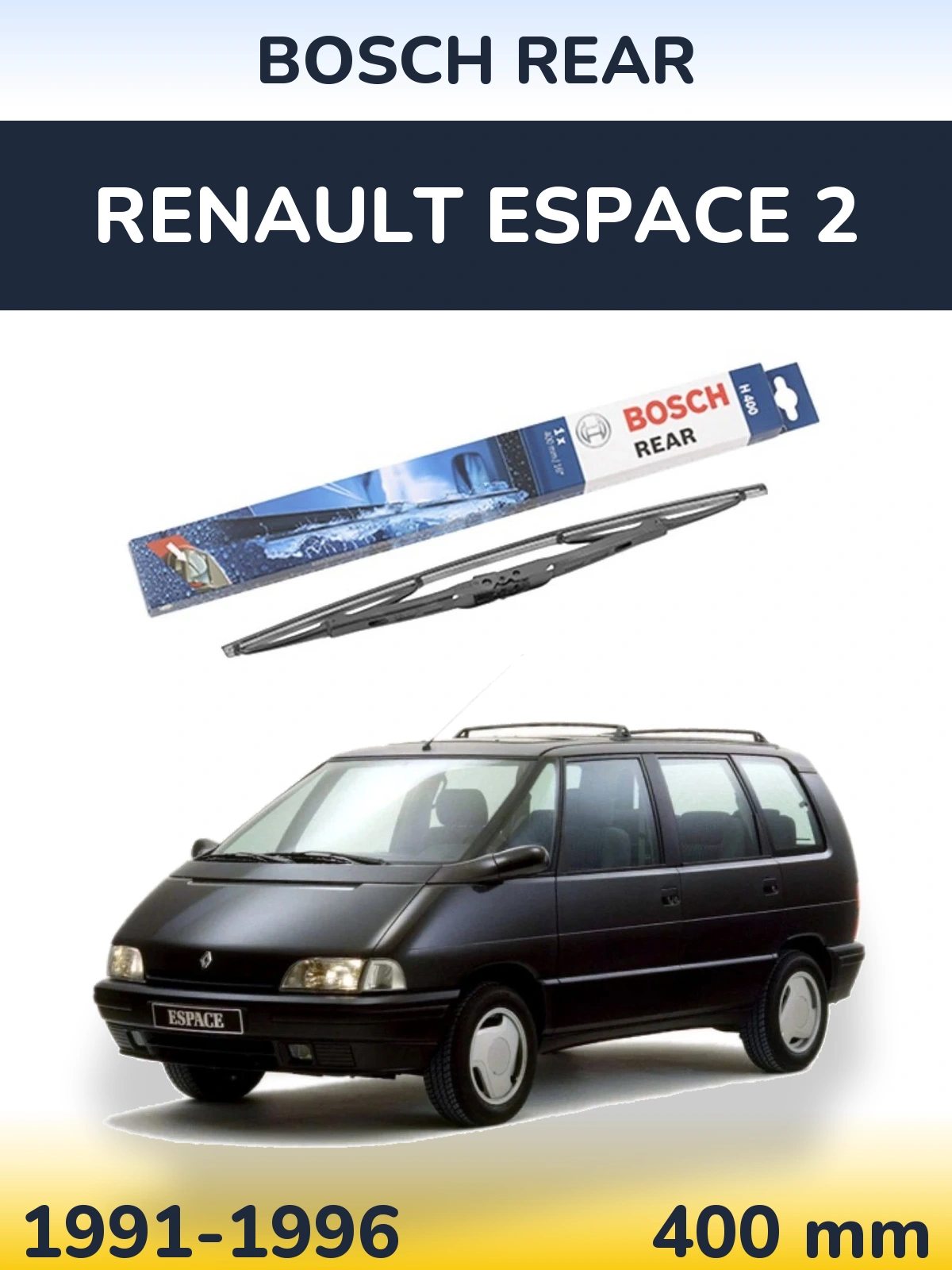 Tylna wycieraczka BOSCH Rear 400 mm do Renault Espace 2 1991-1996