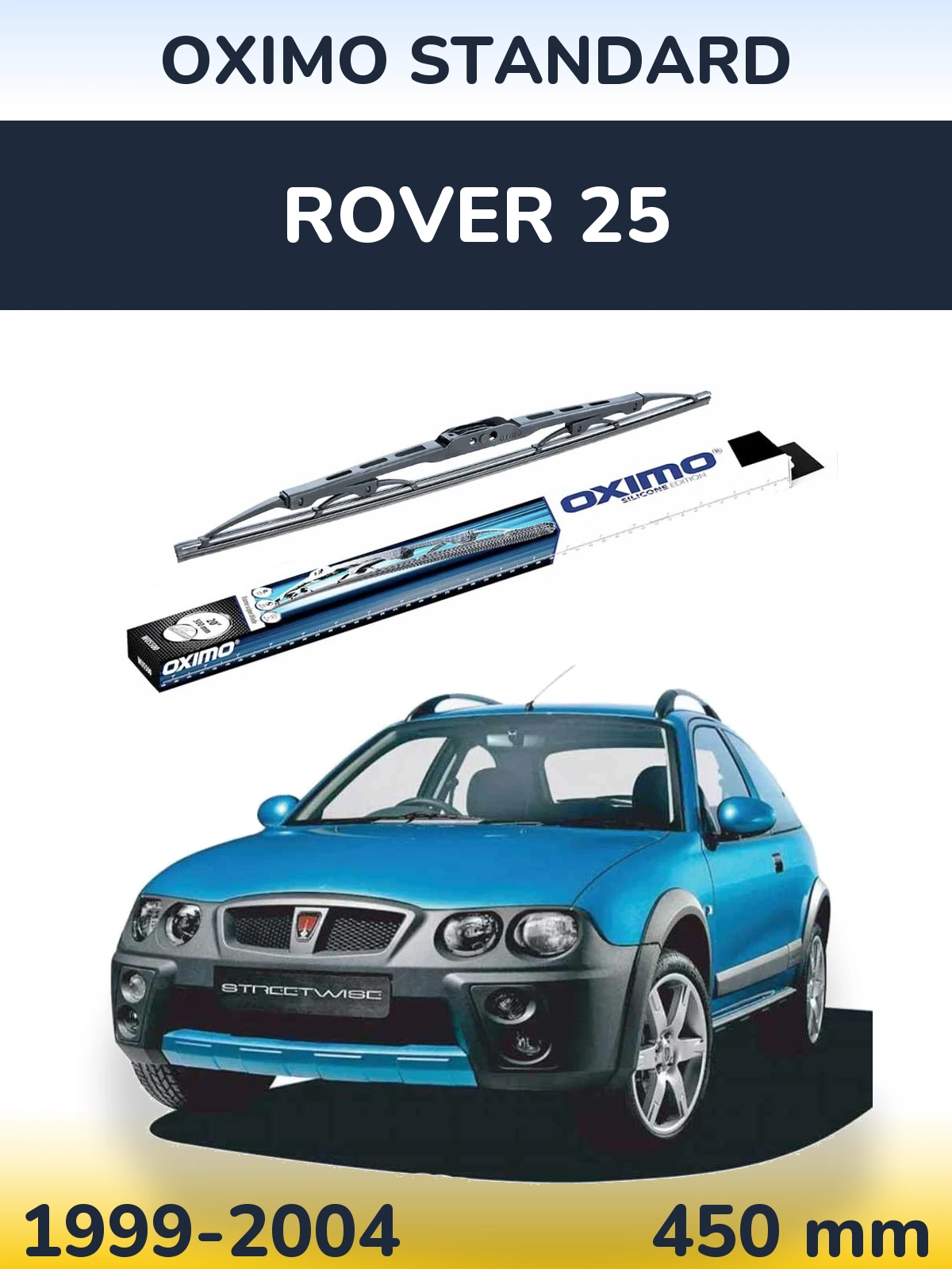 Rear wiper blade Oximo Standard 450 mm for Rover 25 1999-2004