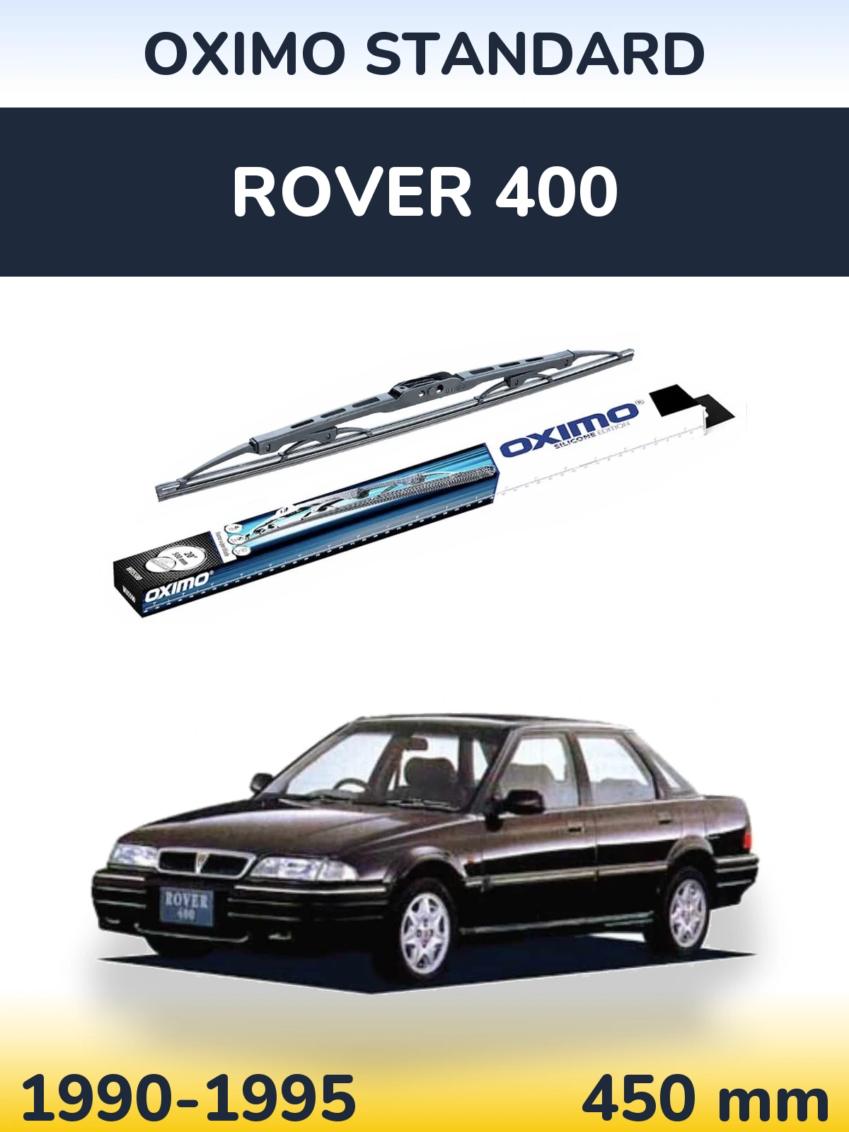 Rear wiper blade Oximo Standard 450 mm for Rover 400 1990-1995