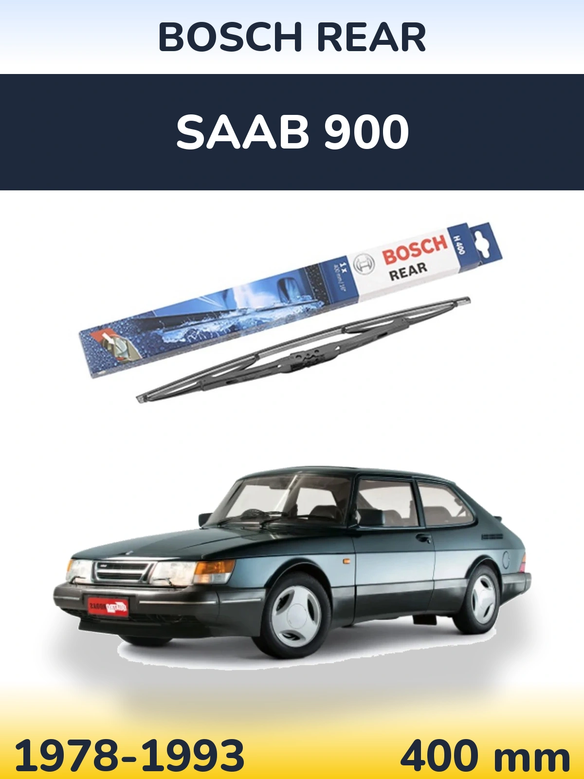 Задня щітка BOSCH Rear 400 мм для SAAB 900 1978-1993