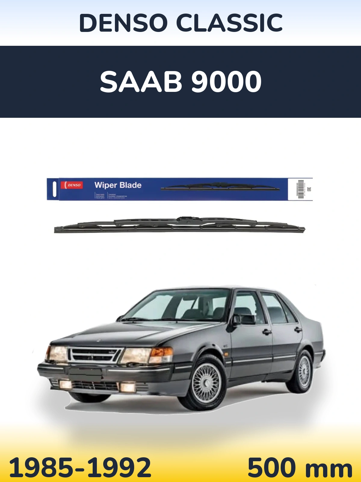 Tylna wycieraczka Denso Classic 500 mm do SAAB 9000 1985-1992