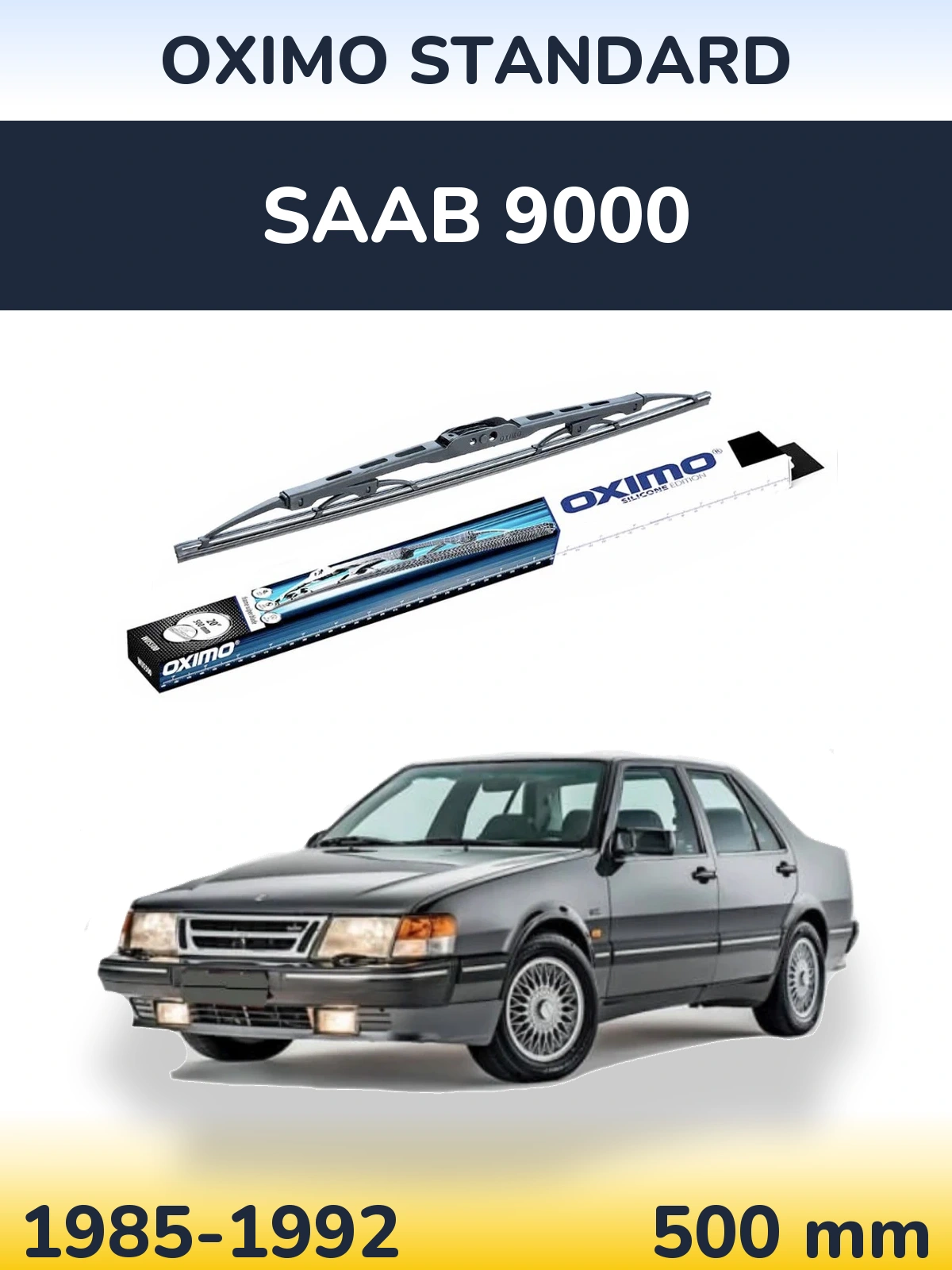 Задний дворник Oximo Standard 500 мм для SAAB 9000 1985-1992