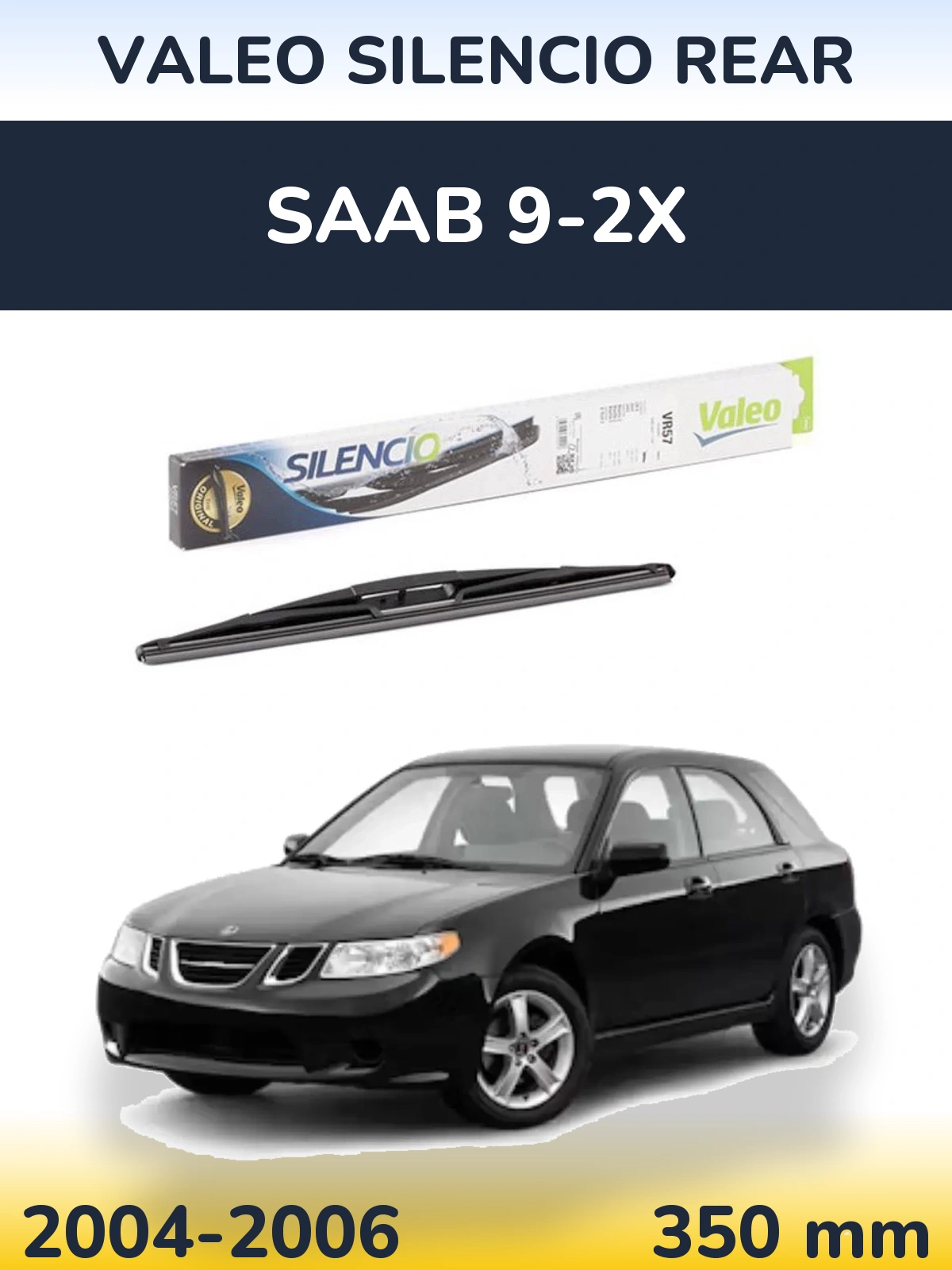 Задний дворник Valeo Silencio Rear 345 мм для SAAB 9-2X 2004-2006