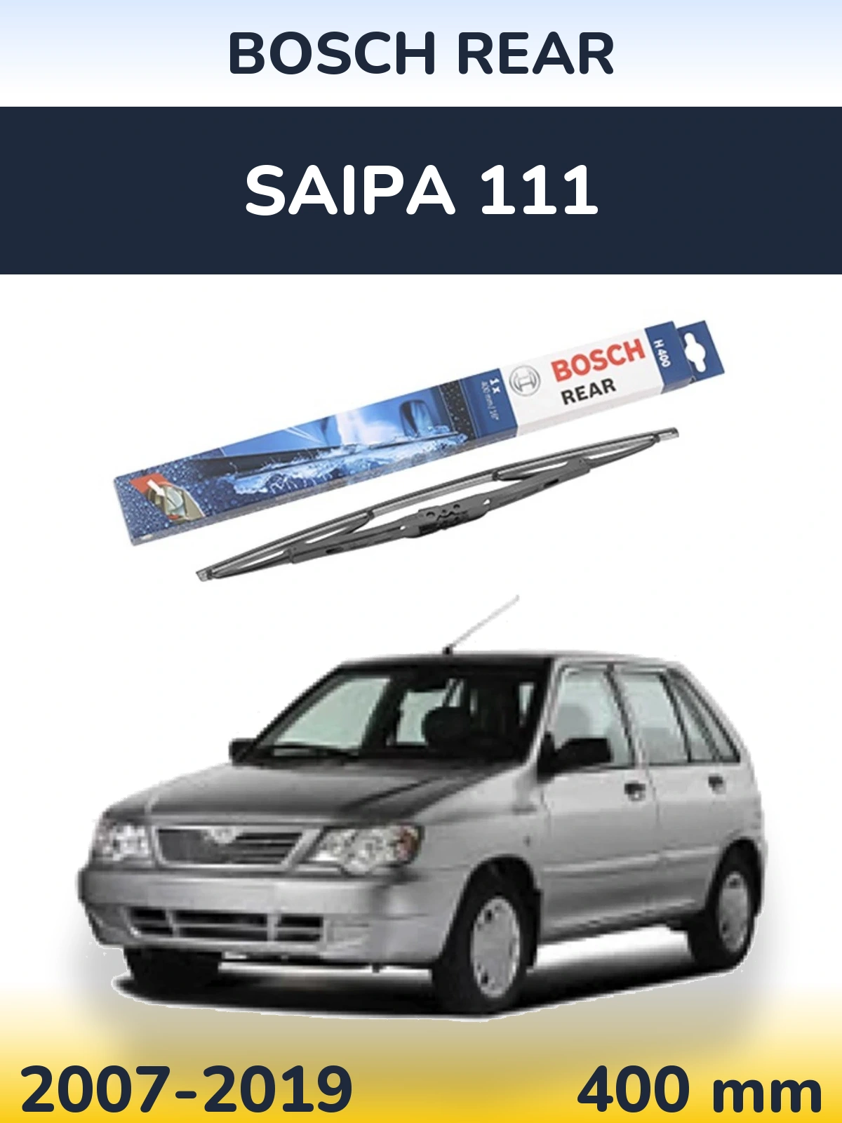 Tylna wycieraczka BOSCH Rear 400 mm do Saipa 111 2007-2019