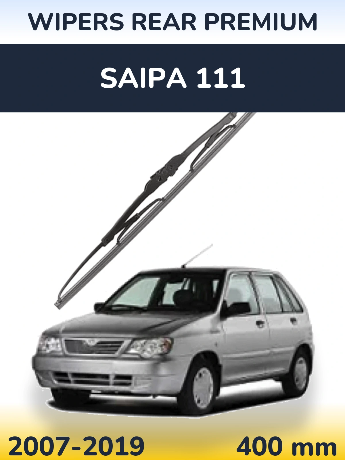 Tylna wycieraczka WIPERS REAR PREMIUM 400 mm do Saipa 111 2007-2019