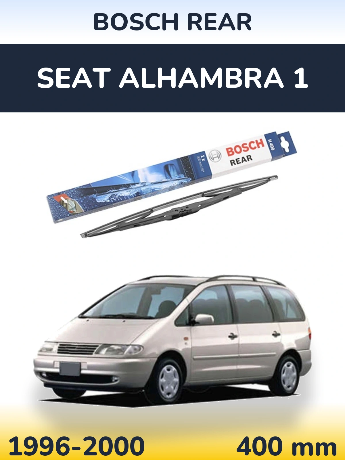 Tylna wycieraczka BOSCH Rear 400 mm do SEAT Alhambra 1 1996-2000