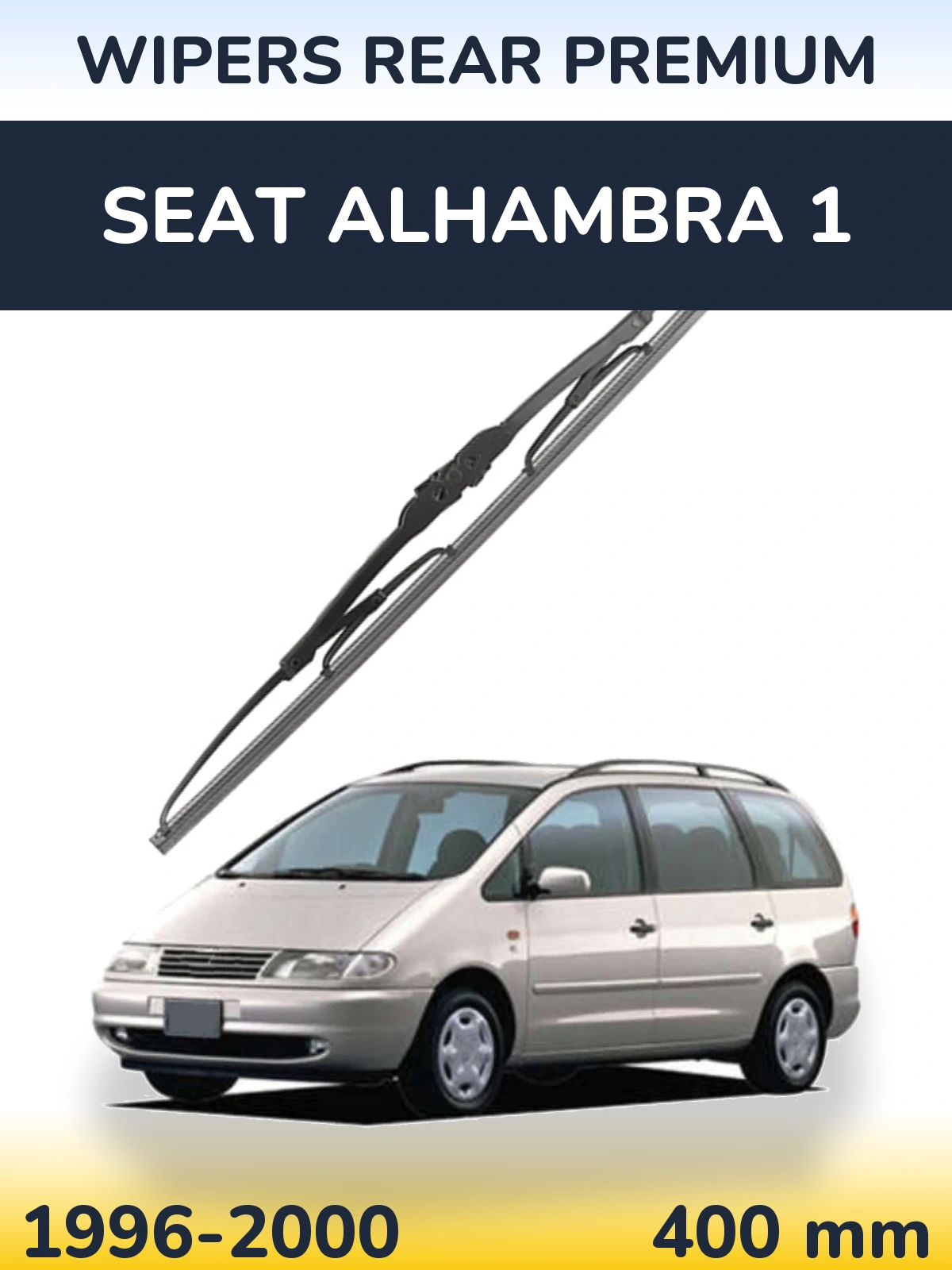 Tylna wycieraczka WIPERS REAR PREMIUM 400 mm do SEAT Alhambra 1 1996-2000