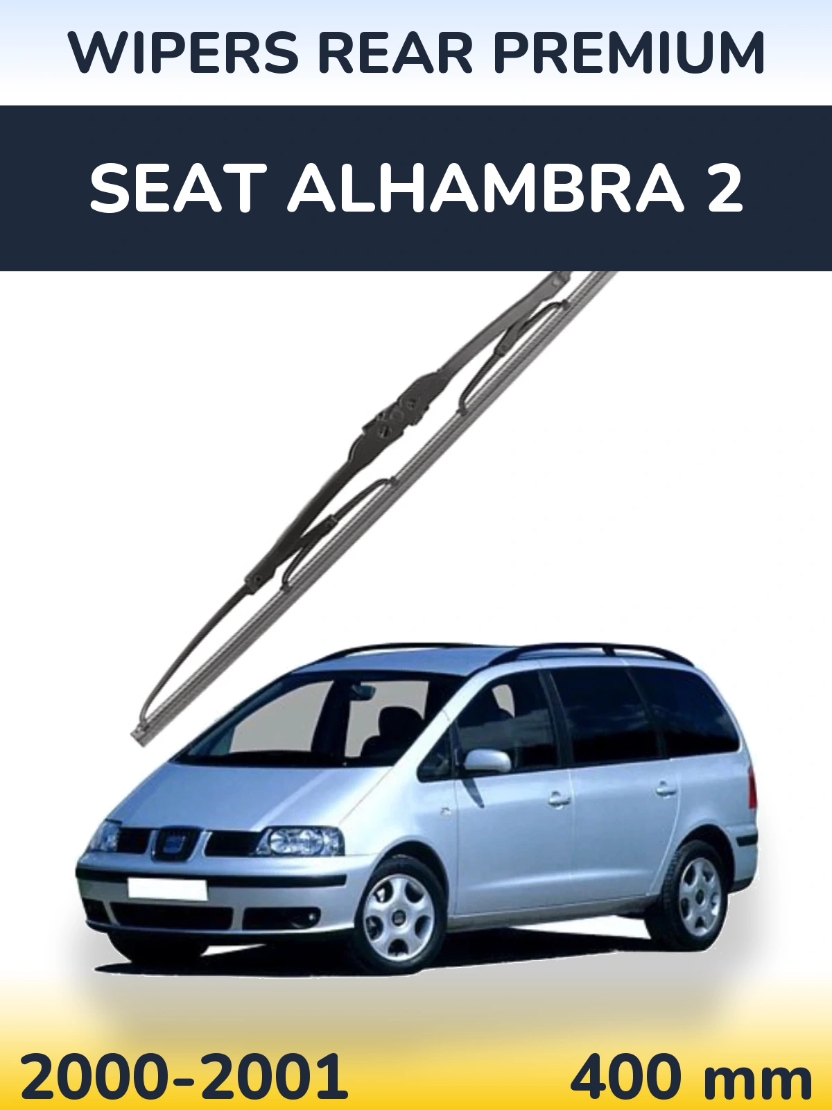 Tylna wycieraczka WIPERS REAR PREMIUM 400 mm do SEAT Alhambra 2 2000-2001