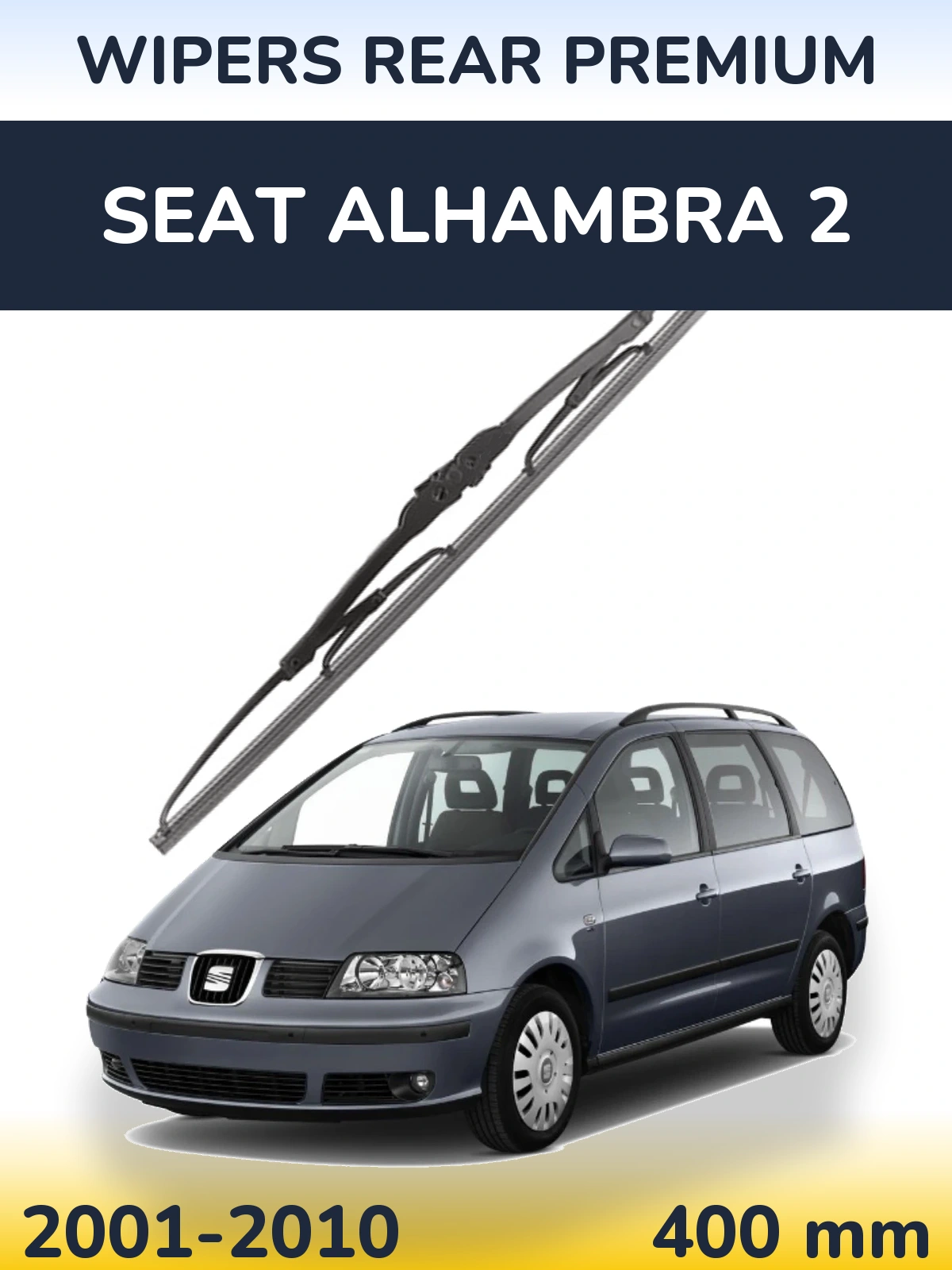 Tylna wycieraczka WIPERS REAR PREMIUM 400 mm do SEAT Alhambra 2 2001-2010
