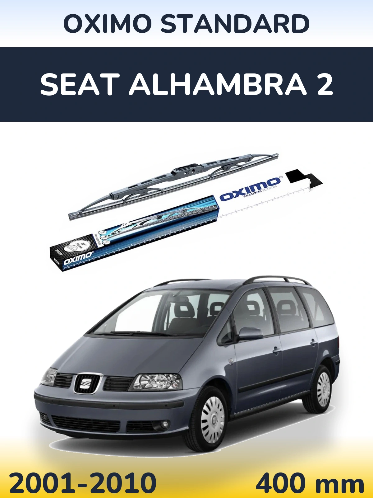 Tylna wycieraczka Oximo Standard 400 mm do SEAT Alhambra 2 2001-2010