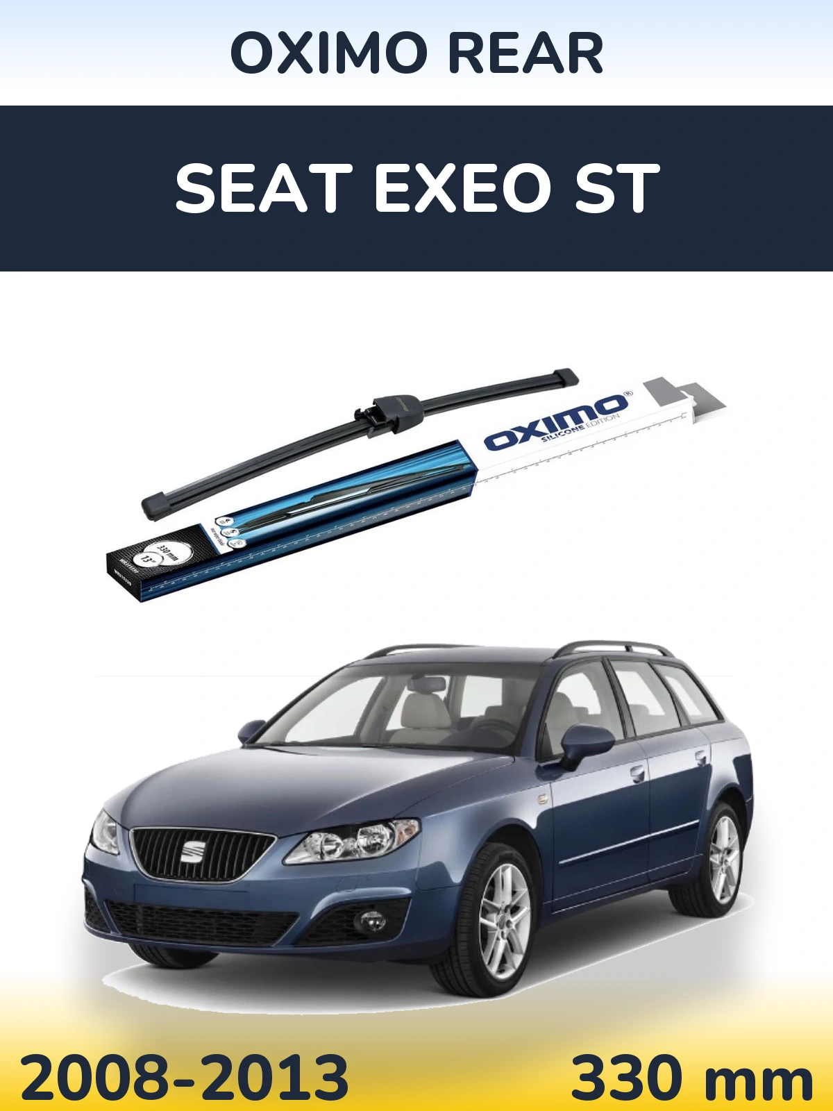 Rear wiper blade Oximo Rear 330 mm for SEAT Exeo ST 2008-2013