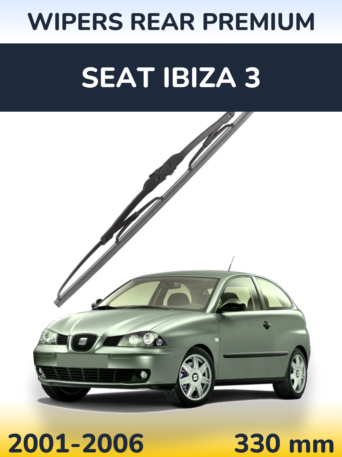 Tylna wycieraczka WIPERS REAR PREMIUM 330 mm do SEAT Ibiza 3 2001-2006