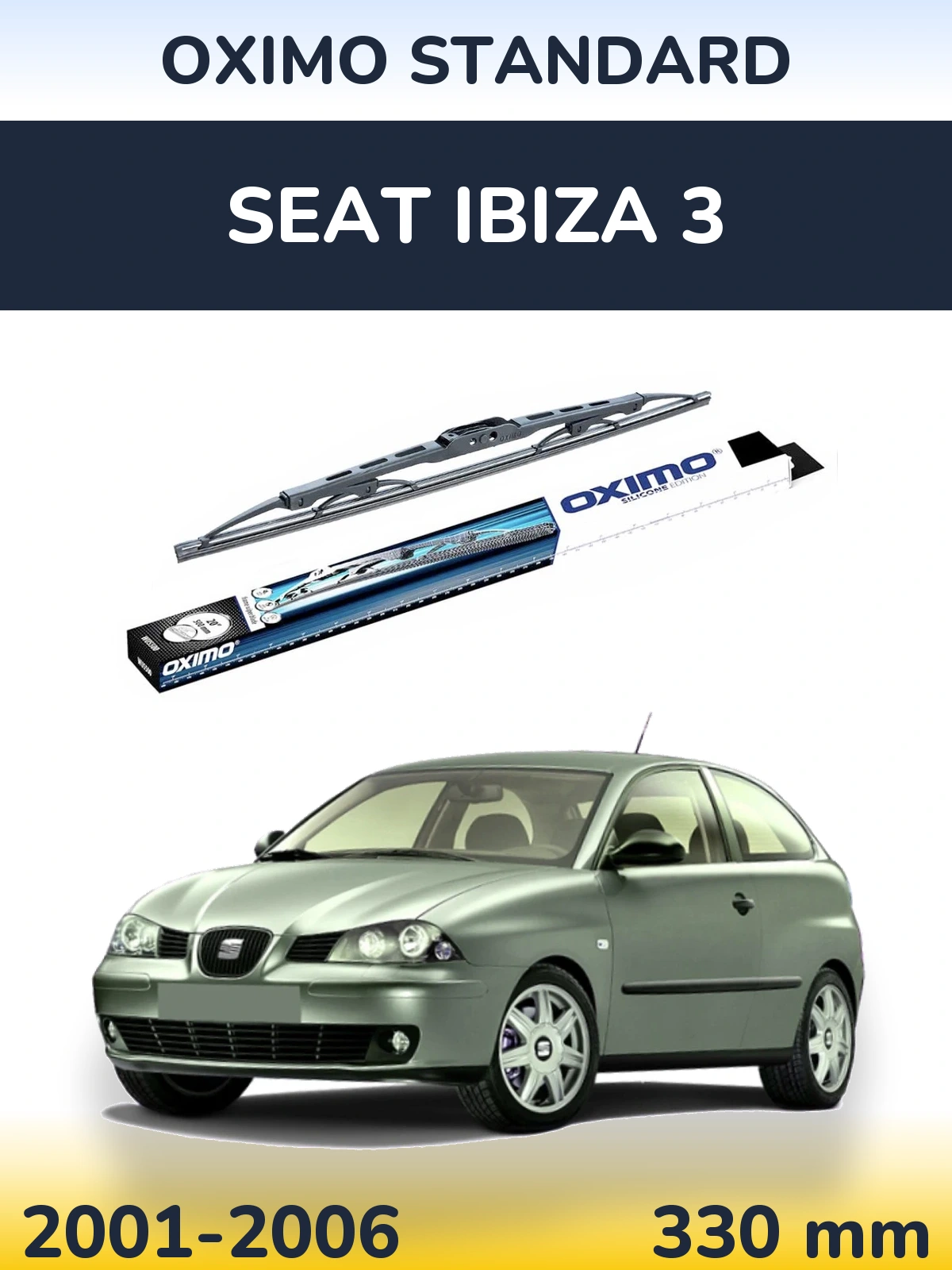 Tylna wycieraczka Oximo Standard 325 mm do SEAT Ibiza 3 2001-2006