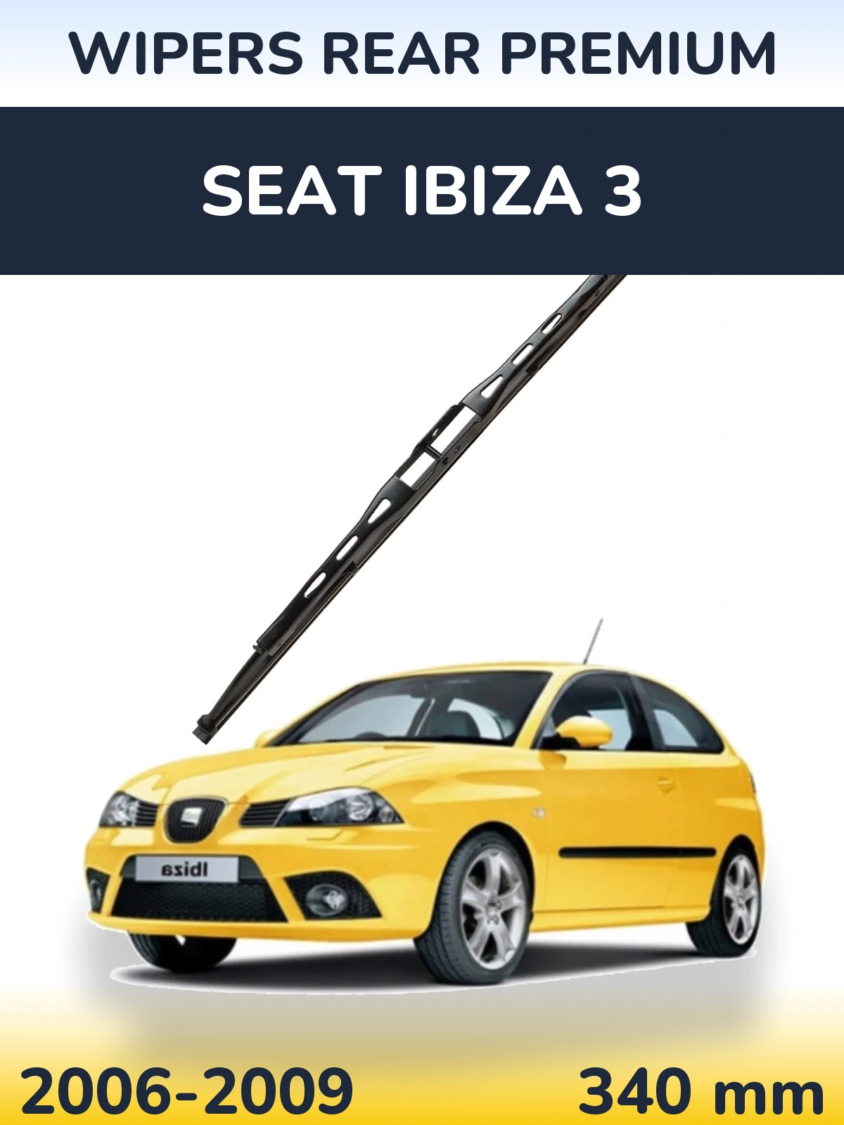 Tylna wycieraczka WIPERS REAR PREMIUM 340 mm do SEAT Ibiza 3 2006-2009