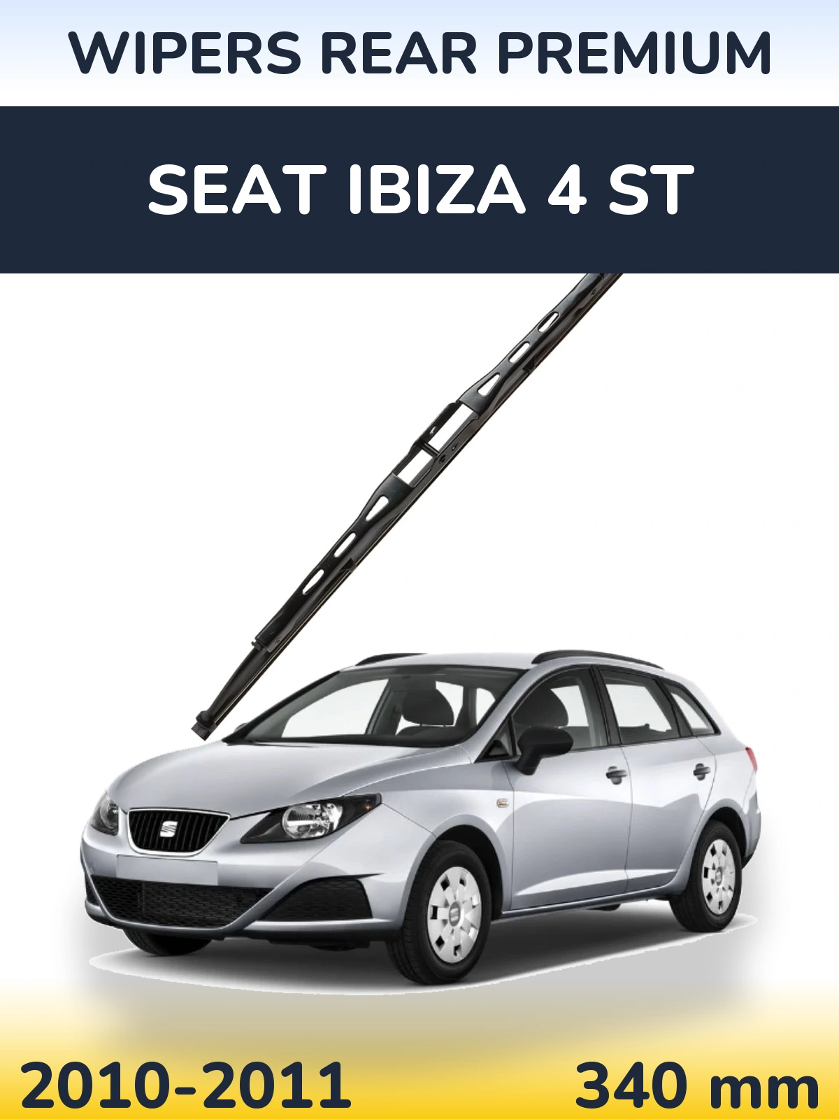 Задня щітка WIPERS REAR PREMIUM 340 мм для SEAT Ibiza 4 ST 2010-2011