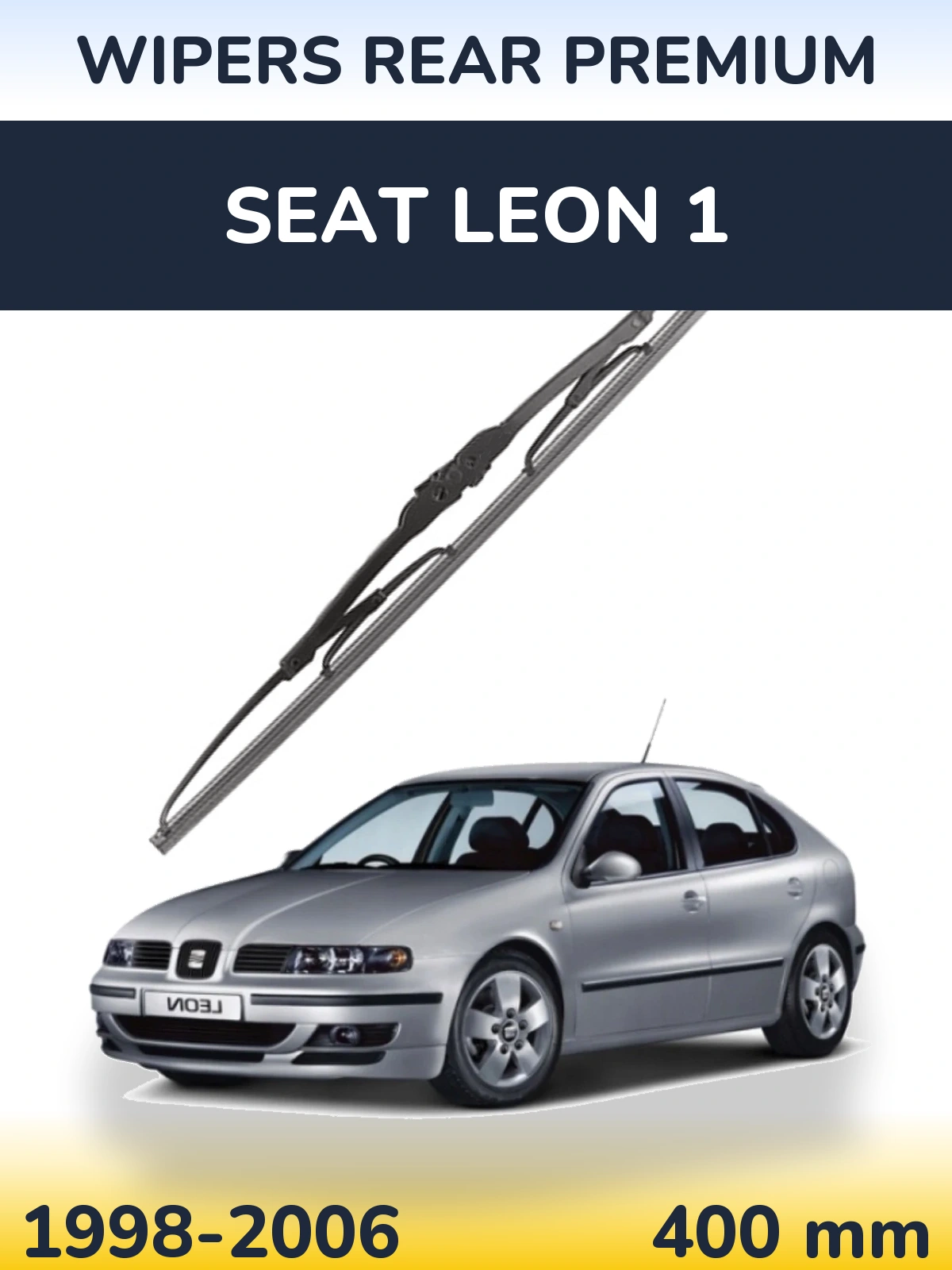 Rear wiper blade WIPERS REAR PREMIUM 400 mm for SEAT Leon 1 1998-2006