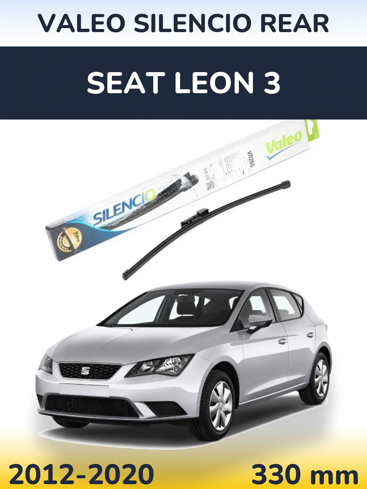 Задня щітка Valeo Silencio Rear 335 мм для SEAT Leon 3 2012-2020