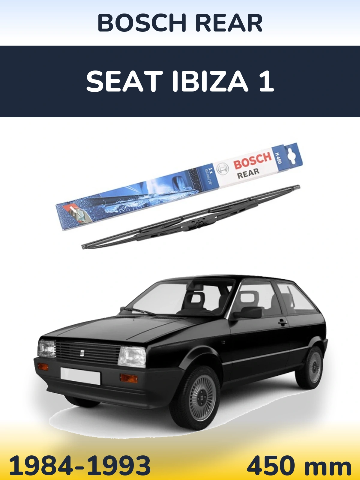 Tylna wycieraczka BOSCH Rear 450 mm do SEAT Ibiza 1 1984-1993