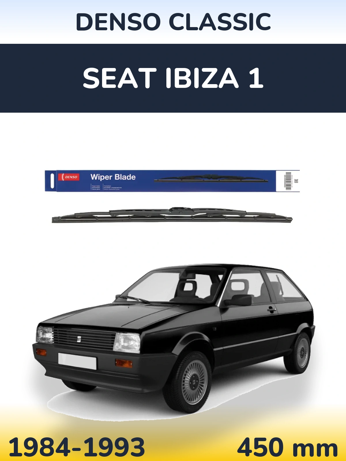 Przednia wycieraczka Denso Classic 450 mm do SEAT Ibiza 1 1984-1993