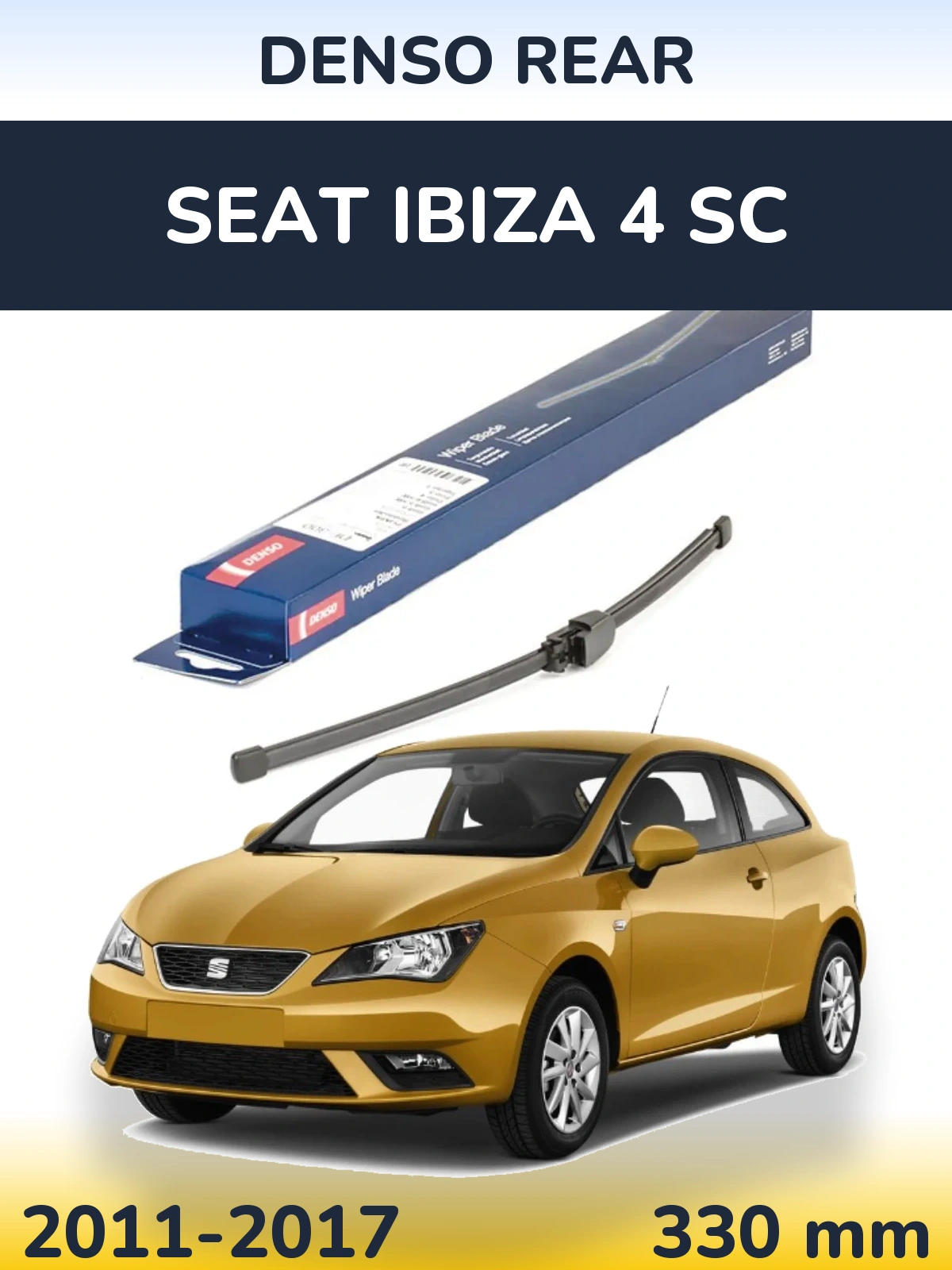 Задний дворник Denso Rear 335 мм для SEAT Ibiza 4 SC 2011-2017