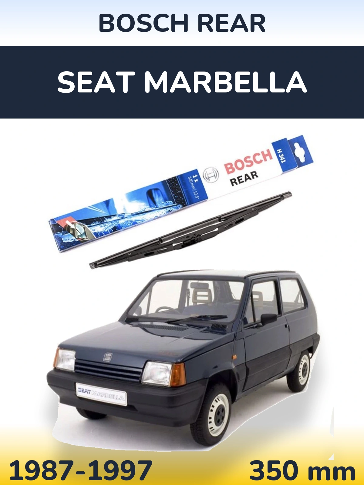 Задний дворник BOSCH Rear 340 мм для SEAT Marbella 1987-1997