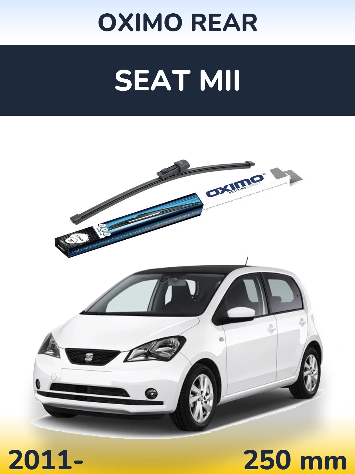 Задний дворник Oximo Rear 250 мм для SEAT Mii 2011-2026