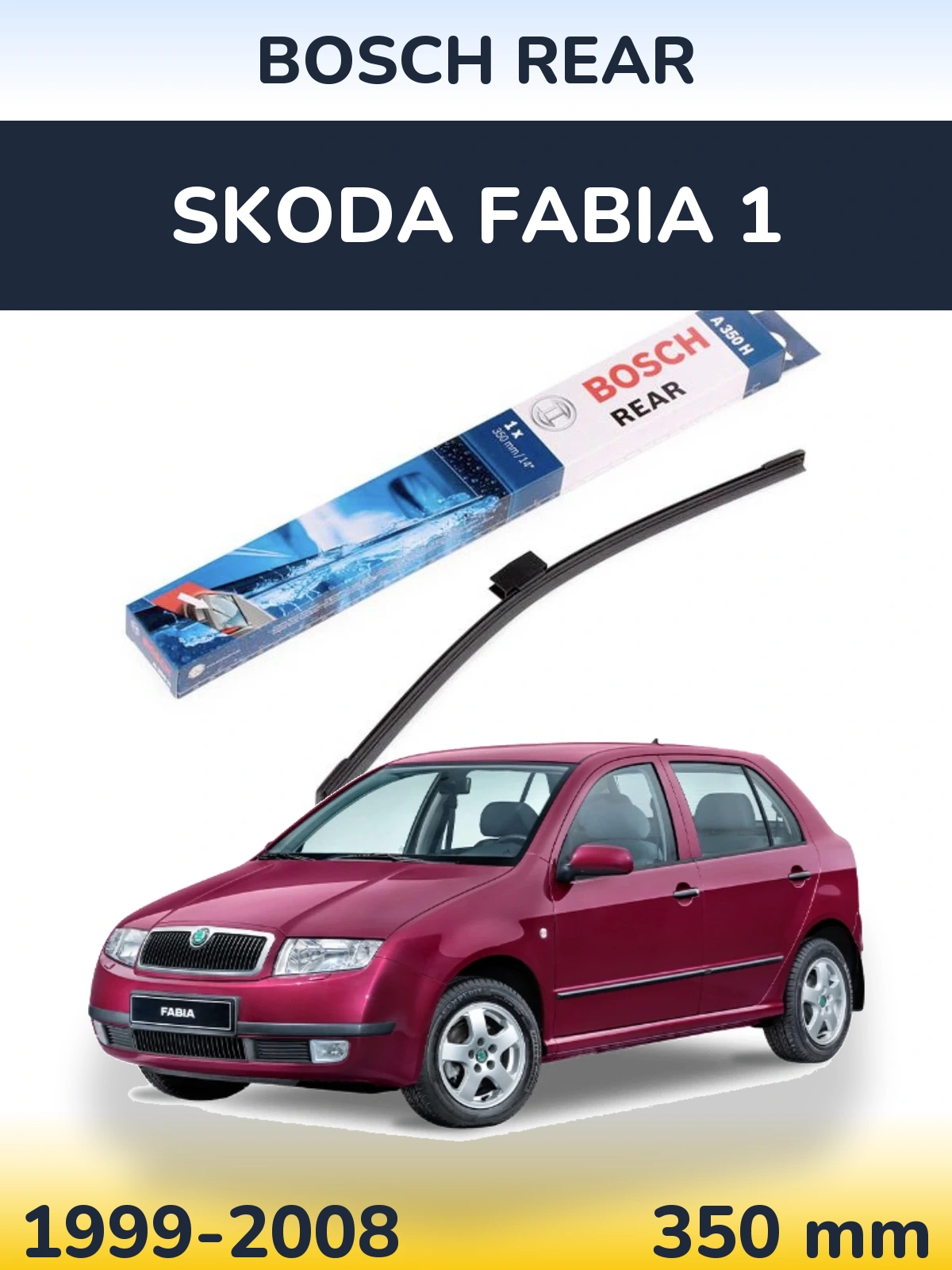 Tylna wycieraczka BOSCH Rear 350 mm do Skoda Fabia 1 1999-2008