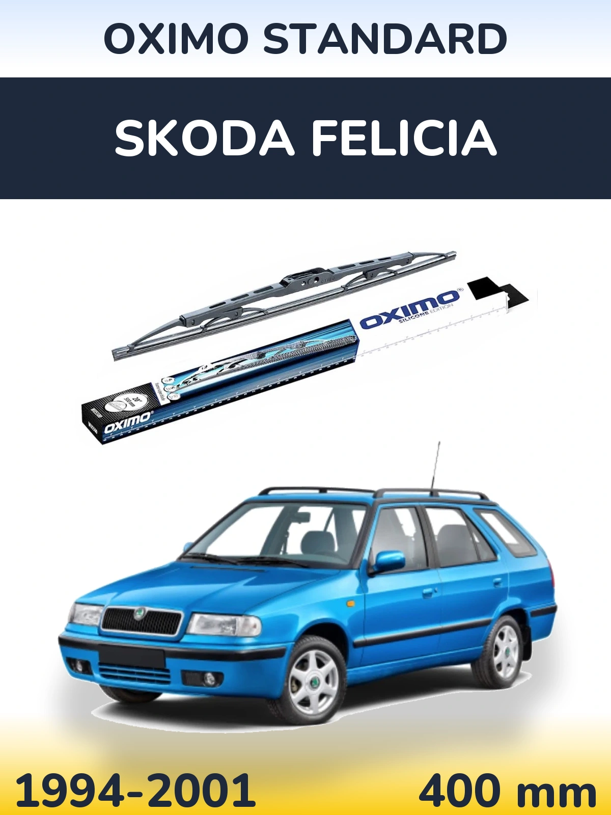 Tylna wycieraczka Oximo Standard 400 mm do Skoda Felicia 1994-2001