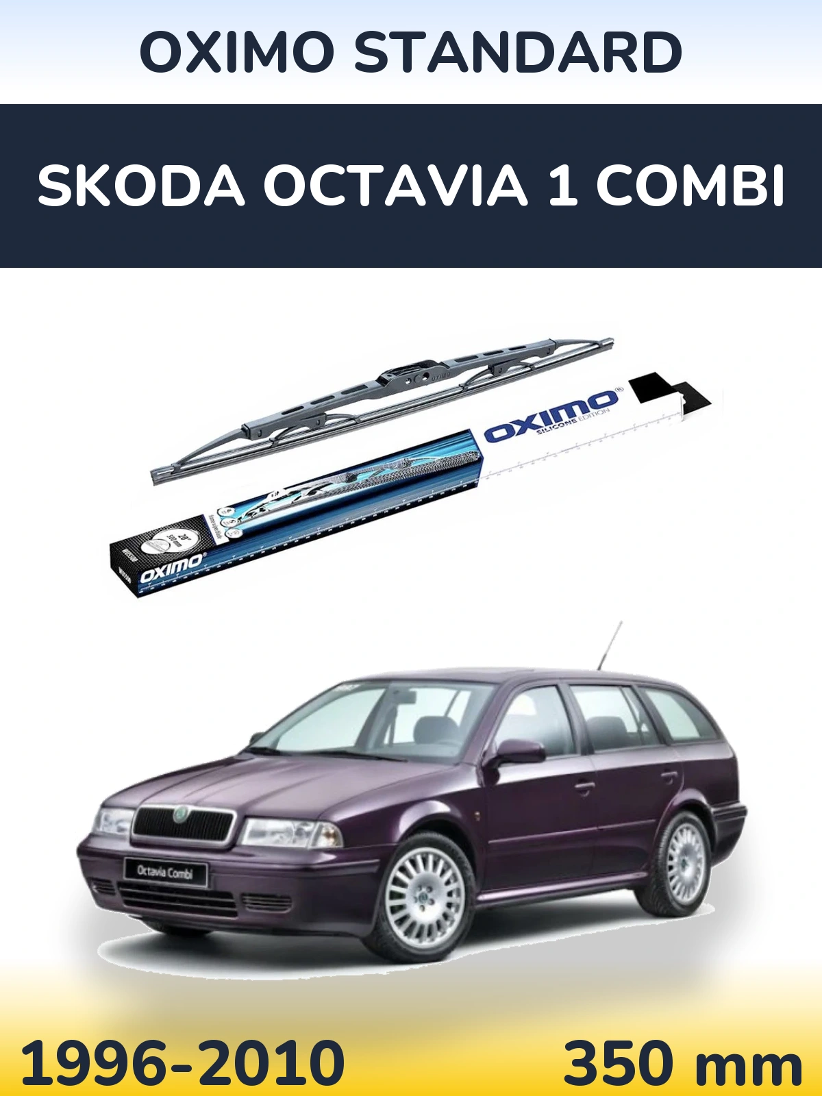 Tylna wycieraczka Oximo Standard 350 mm do Skoda Octavia 1 Combi 1996-2010