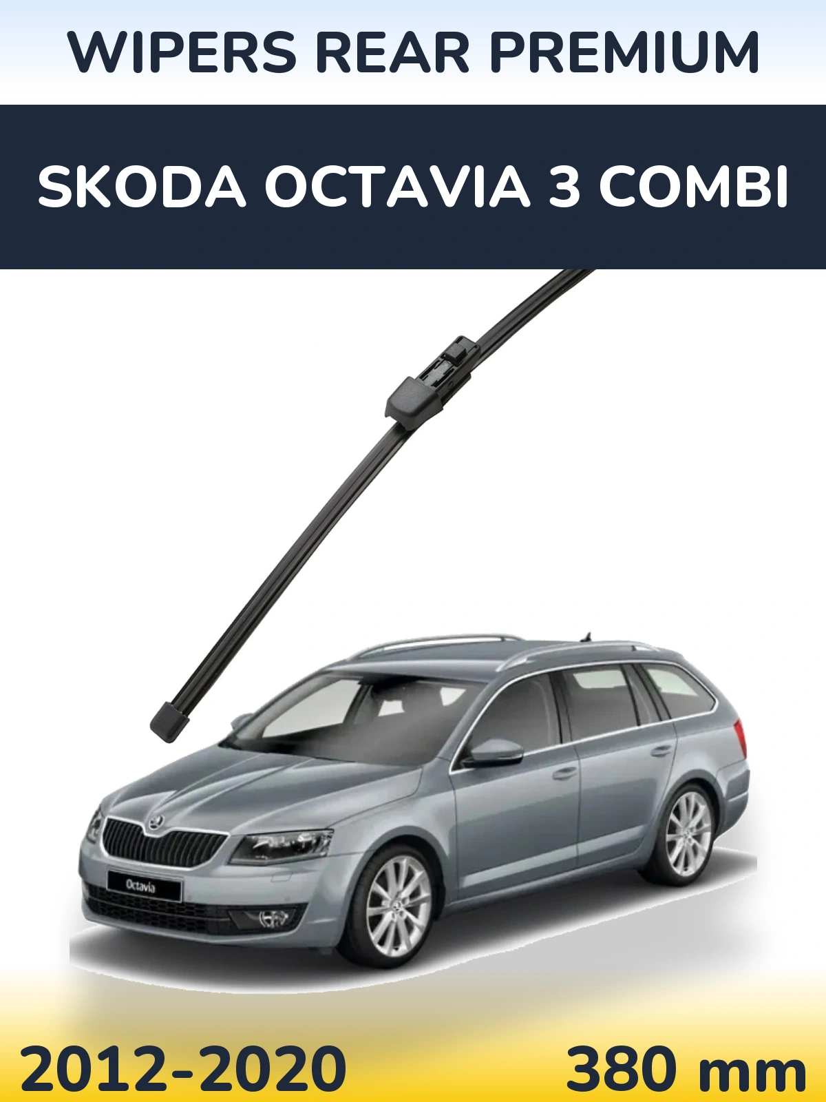 Tylna wycieraczka WIPERS REAR PREMIUM 380 mm do Skoda Octavia 3 Combi 2012-2020