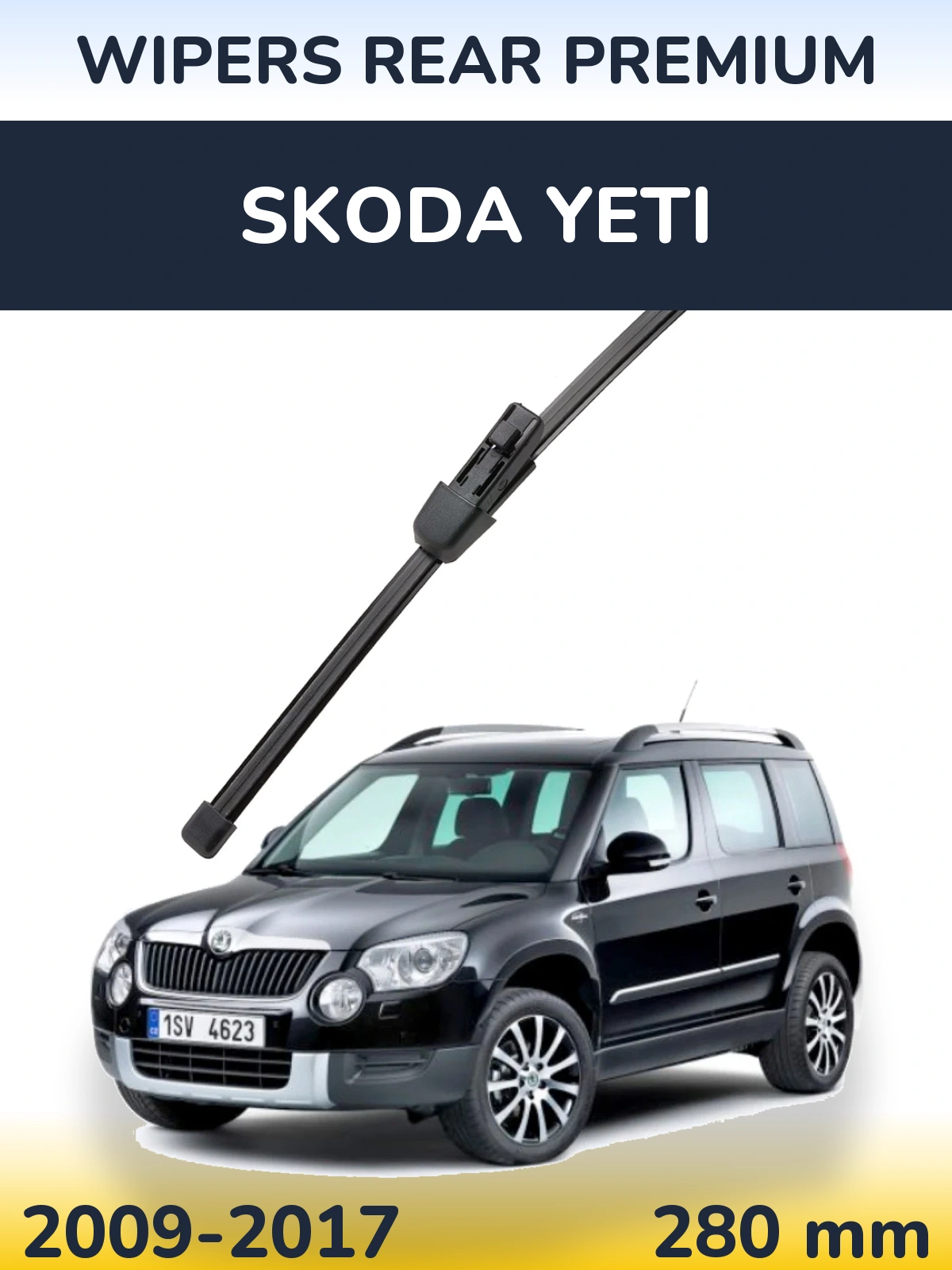 Задня щітка WIPERS REAR PREMIUM 280 мм для Skoda Yeti 2009-2017