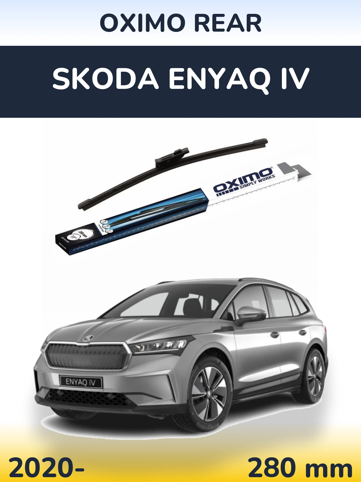 Задня щітка Oximo Rear 280 мм для Skoda Enyaq iV 2020-2026