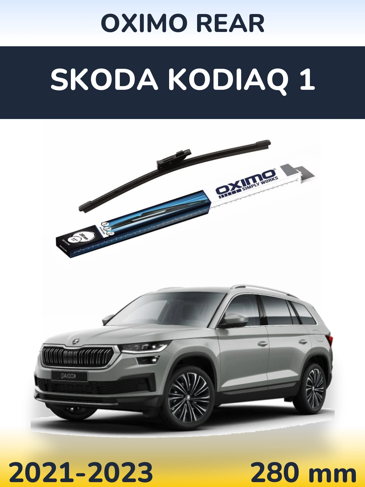 Rear wiper blade Oximo Rear 280 mm for Skoda Kodiaq 1 2021-2023
