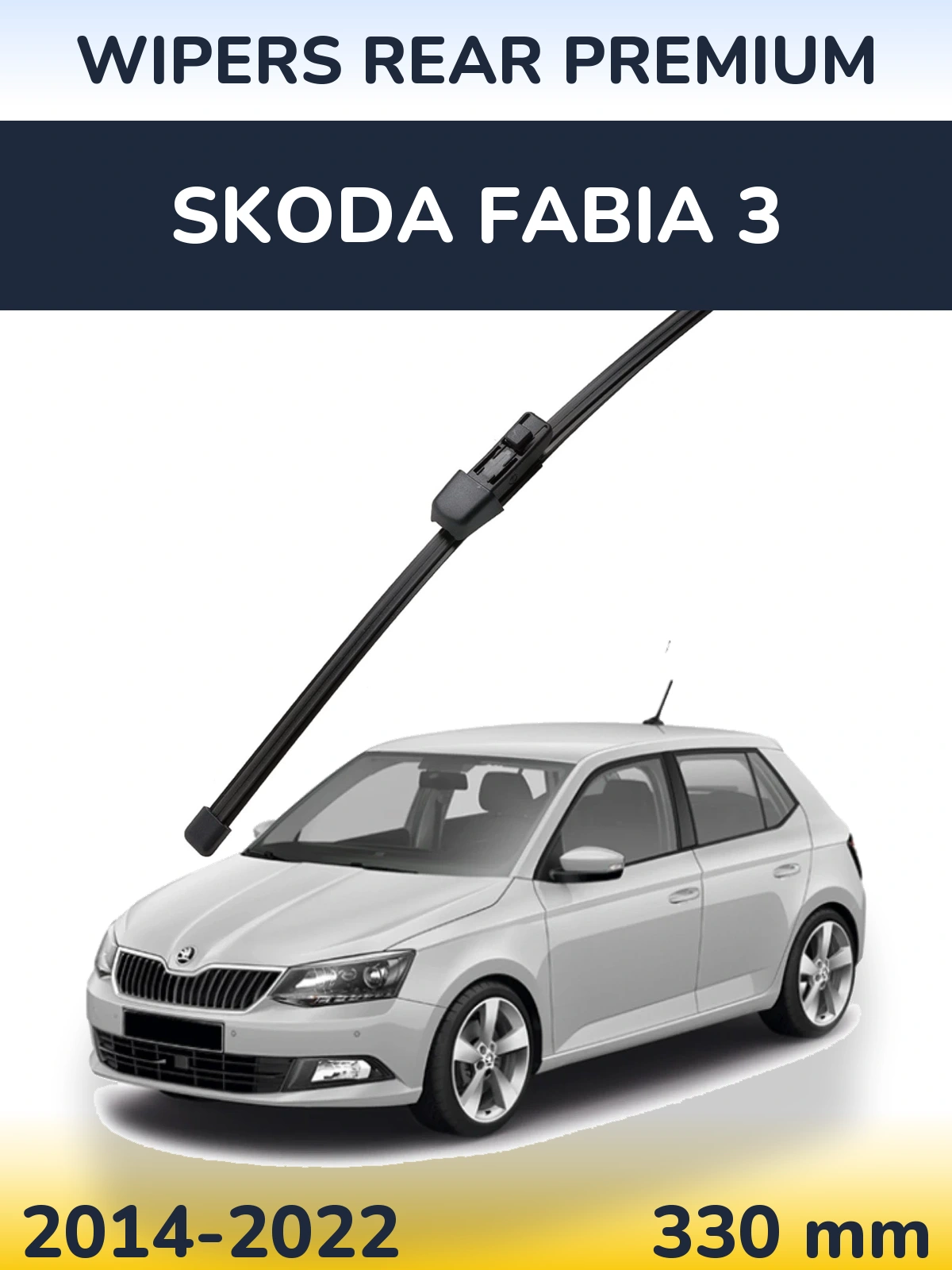 Rear wiper blade WIPERS REAR PREMIUM 330 mm for Skoda Fabia 3 2014-2022