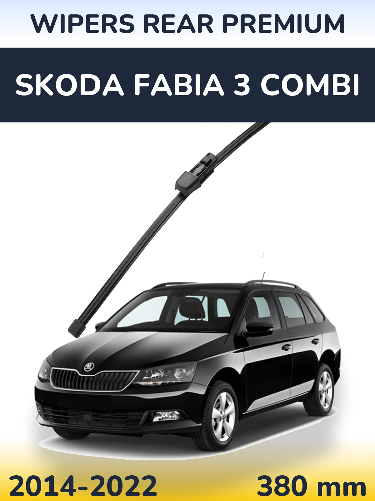 Tylna wycieraczka WIPERS REAR PREMIUM 380 mm do Skoda Fabia 3 Combi 2014-2022